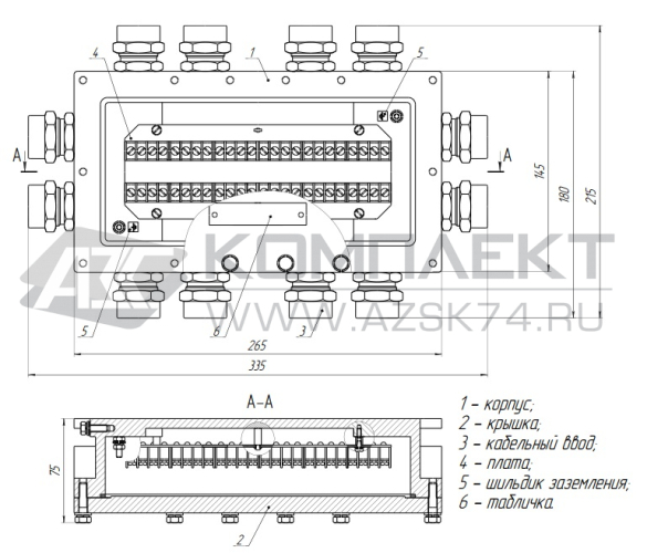 Коробка соединительная КС